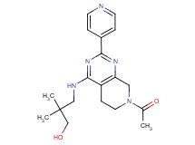 3-[(7-acetyl-2-pyridin-4-yl-5,6,7,8-tetrahydropyrido[3,4-d]pyrimidin-4-yl)amino]-2,2-dimethylpropan-1-ol