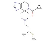 5-(cyclopropylcarbonyl)-1'-[3-(methylthio)butyl]-1,5,6,7-tetrahydrospiro[imidazo[4,5-c]pyridine-4,4'-piperidine]