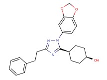 cis-4-[1-(1,3-benzodioxol-5-yl)-3-(2-phenylethyl)-1H-1,2,4-triazol-5-yl]cyclohexanol