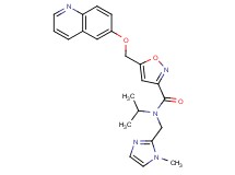 N-isopropyl-N-[(1-methyl-1H-imidazol-2-yl)methyl]-5-[(6-quinolinyloxy)methyl]-3-isoxazolecarboxamide