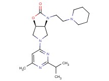 (3aS*,6aR*)-5-(2-isopropyl-6-methyl-4-pyrimidinyl)-3-[2-(1-piperidinyl)ethyl]hexahydro-2H-pyrrolo[3,4-d][1,3]oxazol-2-one