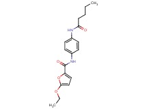 5-ethoxy-N-[4-(pentanoylamino)phenyl]-2-furamide