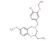 2-ethoxy-4-[(2-ethyl-7-methoxy-2,3-dihydro-1,4-benzoxazepin-4(5H)-yl)methyl]phenol