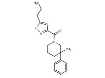 3-methyl-3-phenyl-1-[(5-propylisoxazol-3-yl)carbonyl]piperidine