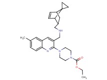 ethyl 4-(6-methyl-3-{[(spiro[bicyclo[2.2.1]heptane-7,1'-cyclopropane]-5-en-2-ylmethyl)amino]methyl}-2-quinolinyl)-1-piperazinecarboxylate
