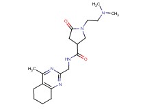 1-[2-(dimethylamino)ethyl]-N-[(4-methyl-5,6,7,8-tetrahydroquinazolin-2-yl)methyl]-5-oxopyrrolidine-3-carboxamide
