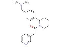 N,N-dimethyl-1-{4-[1-(3-pyridinylacetyl)-2-piperidinyl]phenyl}methanamine