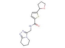 5-(tetrahydrofuran-2-yl)-N-(5,6,7,8-tetrahydro[1,2,4]triazolo[4,3-a]pyridin-3-ylmethyl)thiophene-2-carboxamide