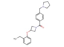 1-(4-{[3-(2-ethylphenoxy)azetidin-1-yl]carbonyl}benzyl)pyrrolidine