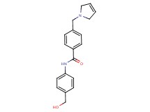 4-(2,5-dihydro-1H-pyrrol-1-ylmethyl)-N-[4-(hydroxymethyl)phenyl]benzamide