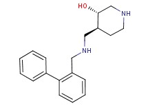 (3S*,4S*)-4-{[(biphenyl-2-ylmethyl)amino]methyl}piperidin-3-ol