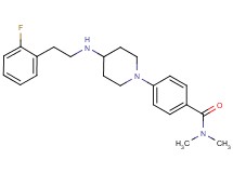 4-(4-{[2-(2-fluorophenyl)ethyl]amino}-1-piperidinyl)-N,N-dimethylbenzamide