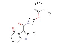 2-methyl-3-{[3-(2-methylphenoxy)-1-azetidinyl]carbonyl}-1,5,6,7-tetrahydro-4H-indol-4-one