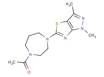 5-(4-acetyl-1,4-diazepan-1-yl)-1,3-dimethyl-1H-pyrazolo[3,4-d][1,3]thiazole