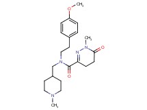 N-[2-(4-methoxyphenyl)ethyl]-1-methyl-N-[(1-methyl-4-piperidinyl)methyl]-6-oxo-1,4,5,6-tetrahydro-3-pyridazinecarboxamide