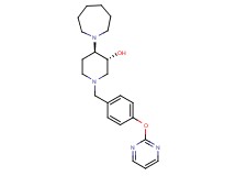 (3R*,4R*)-4-(1-azepanyl)-1-[4-(2-pyrimidinyloxy)benzyl]-3-piperidinol