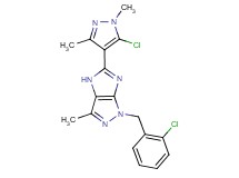 1-(2-chlorobenzyl)-5-(5-chloro-1,3-dimethyl-1H-pyrazol-4-yl)-3-methyl-1,4-dihydroimidazo[4,5-c]pyrazole
