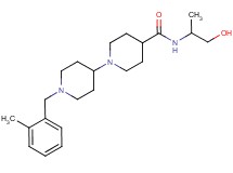 N-(2-hydroxy-1-methylethyl)-1'-(2-methylbenzyl)-1,4'-bipiperidine-4-carboxamide