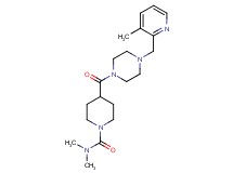 N,N-dimethyl-4-({4-[(3-methyl-2-pyridinyl)methyl]-1-piperazinyl}carbonyl)-1-piperidinecarboxamide