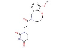 1-[3-(10-methoxy-3,4-dihydro-2H-1,5-benzoxazocin-5(6H)-yl)-3-oxopropyl]pyrimidine-2,4(1H,3H)-dione