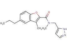 N,3-dimethyl-5-propyl-N-(1H-pyrazol-5-ylmethyl)-1-benzofuran-2-carboxamide