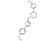 1-{[5-(4-methoxyphenyl)-2-furyl]methyl}-3-(5-methyl-1,2,4-oxadiazol-3-yl)piperidine