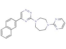 1-[5-(2-naphthyl)-1,2,4-triazin-3-yl]-4-(2-pyrimidinyl)-1,4-diazepane
