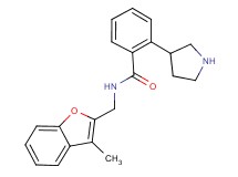 N-[(3-methyl-1-benzofuran-2-yl)methyl]-2-(3-pyrrolidinyl)benzamide hydrochloride