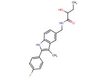 N-{[2-(4-fluorophenyl)-3-methyl-1H-indol-5-yl]methyl}-2-hydroxybutanamide