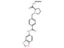 (2R)-1-{4-[(1,3-benzodioxol-5-ylamino)carbonyl]benzyl}pyrrolidine-2-carboxamide
