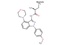 (2S)-2-amino-N-[1-(4-methoxyphenyl)-4-(4-morpholinyl)-1H-indazol-3-yl]butanamide hydrochloride