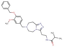 N-(2-{7-[4-(benzyloxy)-3-methoxybenzyl]-6,7,8,9-tetrahydro-5H-[1,2,4]triazolo[4,3-d][1,4]diazepin-3-yl}ethyl)-2-methylpropanamide