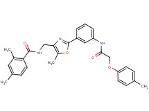 2,4-dimethyl-N-{[5-methyl-2-(3-{[(4-methylphenoxy)acetyl]amino}phenyl)-1,3-oxazol-4-yl]methyl}benzamide