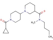 N-butyl-1'-(cyclopropylcarbonyl)-N-methyl-1,4'-bipiperidine-3-carboxamide