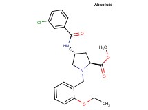 methyl (4R)-4-[(3-chlorobenzoyl)amino]-1-(2-ethoxybenzyl)-L-prolinate