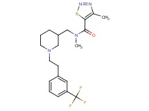 N,4-dimethyl-N-[(1-{2-[3-(trifluoromethyl)phenyl]ethyl}-3-piperidinyl)methyl]-1,2,3-thiadiazole-5-carboxamide
