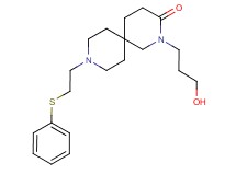 2-(3-hydroxypropyl)-9-[2-(phenylthio)ethyl]-2,9-diazaspiro[5.5]undecan-3-one