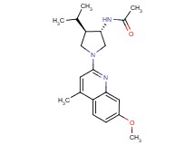 N-[(3S*,4R*)-4-isopropyl-1-(7-methoxy-4-methyl-2-quinolinyl)-3-pyrrolidinyl]acetamide