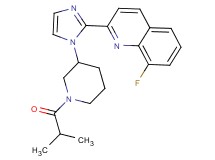8-fluoro-2-[1-(1-isobutyrylpiperidin-3-yl)-1H-imidazol-2-yl]quinoline
