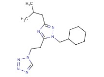 1-{2-[1-(cyclohexylmethyl)-3-isobutyl-1H-1,2,4-triazol-5-yl]ethyl}-1H-tetrazole