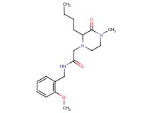 2-(2-butyl-4-methyl-3-oxo-1-piperazinyl)-N-(2-methoxybenzyl)acetamide