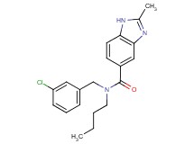 N-butyl-N-(3-chlorobenzyl)-2-methyl-1H-benzimidazole-5-carboxamide