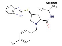 (4S)-4-(1H-benzimidazol-2-ylthio)-N-isopropyl-1-(4-methylbenzyl)-L-prolinamide