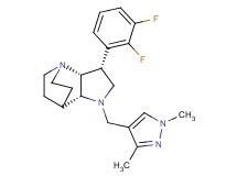 (3R*,3aR*,7aR*)-3-(2,3-difluorophenyl)-1-[(1,3-dimethyl-1H-pyrazol-4-yl)methyl]octahydro-4,7-ethanopyrrolo[3,2-b]pyridine
