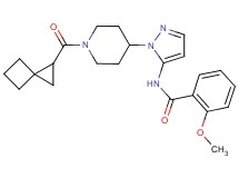2-methoxy-N-{1-[1-(spiro[2.3]hex-1-ylcarbonyl)-4-piperidinyl]-1H-pyrazol-5-yl}benzamide