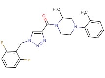 1-{[1-(2,6-difluorobenzyl)-1H-1,2,3-triazol-4-yl]carbonyl}-2-methyl-4-(2-methylphenyl)piperazine