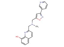 2-({methyl[(3-pyridin-3-ylisoxazol-5-yl)methyl]amino}methyl)quinolin-8-ol