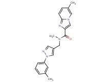 N,6-dimethyl-N-{[1-(3-methylphenyl)-1H-pyrazol-4-yl]methyl}imidazo[1,2-a]pyridine-2-carboxamide