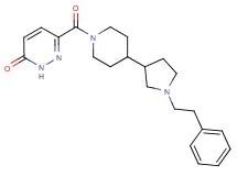 6-({4-[1-(2-phenylethyl)-3-pyrrolidinyl]-1-piperidinyl}carbonyl)-3(2H)-pyridazinone