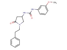 N-(3-methoxyphenyl)-N'-[5-oxo-1-(2-phenylethyl)-3-pyrrolidinyl]urea